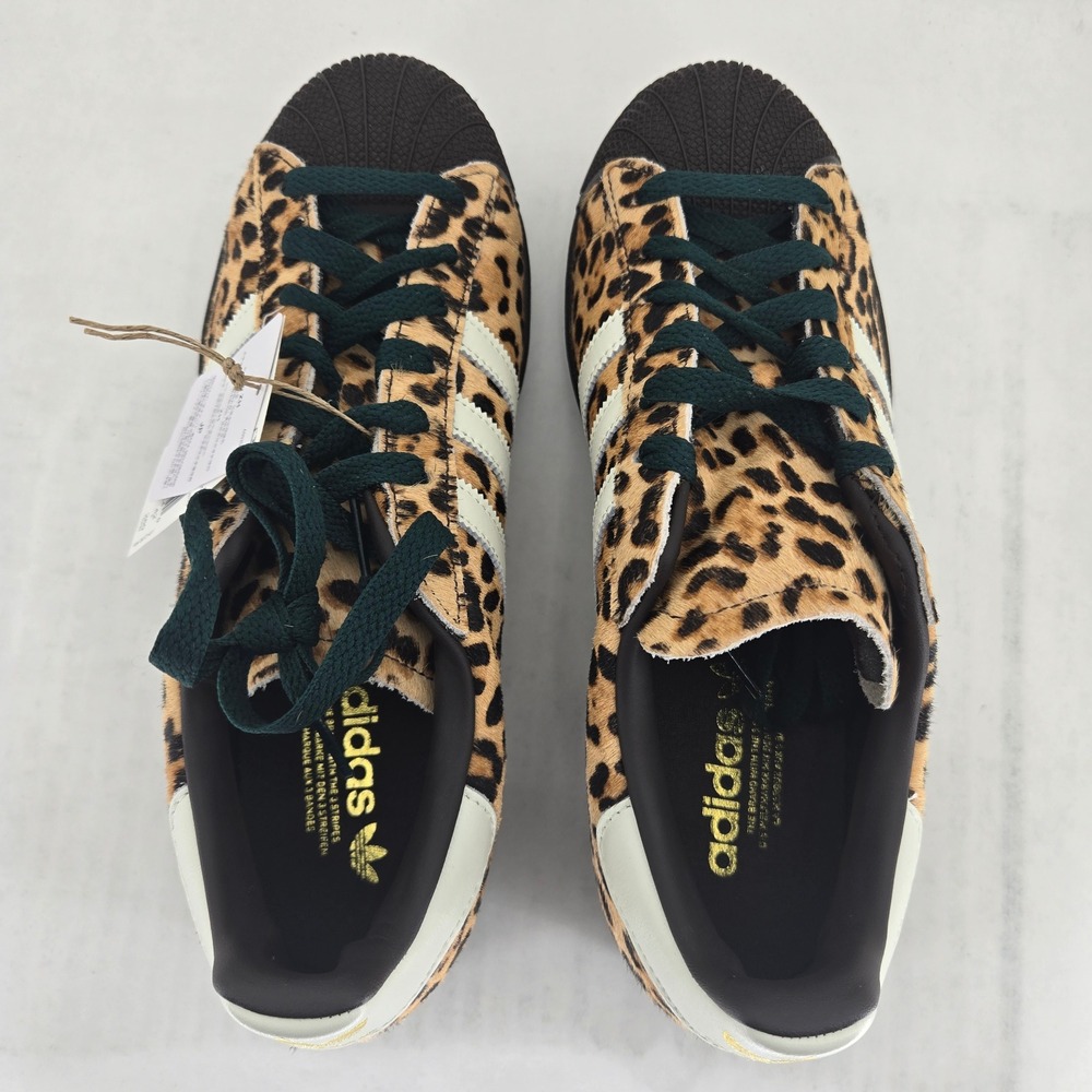 Adidas Superstar II W Leopard Pony Hair Sneakers KI4203 Womens 9.5 Brown Black - Picture 14 of 15